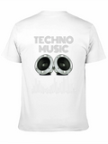 Techno Music Graphic Tee - Speaker Design