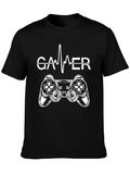Gamer Heartbeat Controller T-Shirt - Black
