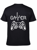 Gamer Heartbeat Controller T-Shirt - Black