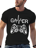 Gamer Heartbeat Controller T-Shirt - Black