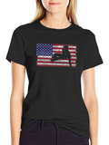 American Flag Trucker T-Shirt