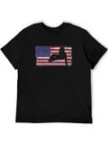 American Flag Trucker T-Shirt