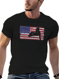 American Flag Trucker T-Shirt