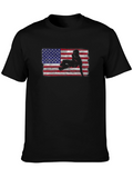 American Flag Trucker T-Shirt