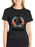 Chillin Penguin T-Shirt - Cool Graphic Tee
