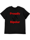 Proudly Bipolar Graphic Tee - Black