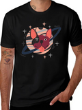 Cosmic Bulldog Graphic T-Shirt