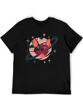 Cosmic Bulldog Graphic T-Shirt