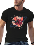 Cosmic Bulldog Graphic T-Shirt