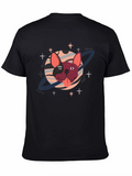 Cosmic Bulldog Graphic T-Shirt