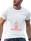 But First Breathe Graphic Tee Yoga Black
