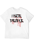 I HATE PEOPLE Graphic Tee - Black