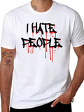 I HATE PEOPLE Graphic Tee - Black