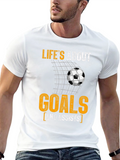 Lifes About Goals & Assists T-Shirt Soccer Sport