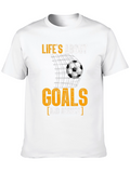 Lifes About Goals & Assists T-Shirt Soccer Sport