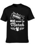 The Best Drummer Born in March T-Shirt