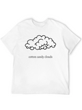 Cotton Candy Clouds Graphic Tee - Black