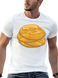 Stack of Flatbreads Graphic Black T-Shirt
