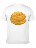 Stack of Flatbreads Graphic Black T-Shirt
