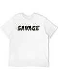 Savage Graphic Print Black T-Shirt