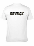 Savage Graphic Print Black T-Shirt