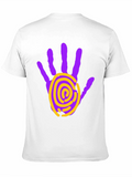 Handprint Graphic Tee - Black Cotton Blend