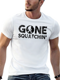 Gone Squatchin Black Graphic Tee