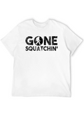 Gone Squatchin Black Graphic Tee