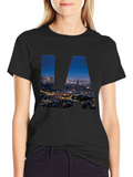 LA Skyline Graphic T-Shirt - Cityscape Tee
