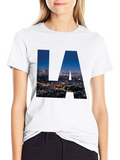 LA Skyline Graphic T-Shirt - Cityscape Tee