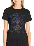 Grant Me Serenity Tree Graphic T-Shirt