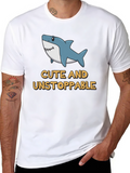 Cute Shark Graphic Tee - Unstoppable Style
