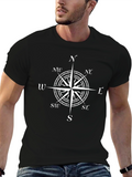 Compass Rose Graphic Tee - Black
