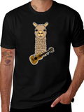 Llama Ukulele T-Shirt - Quirky Graphic Tee