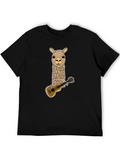 Llama Ukulele T-Shirt - Quirky Graphic Tee