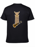 Llama Ukulele T-Shirt - Quirky Graphic Tee