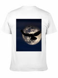 Raven Moon Graphic Black T-Shirt