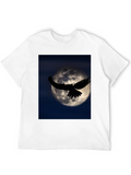 Raven Moon Graphic Black T-Shirt