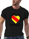 Mein Herz Schlägt Badisch Black T-Shirt