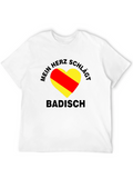 Mein Herz Schlägt Badisch Black T-Shirt