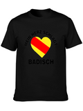 Mein Herz Schlägt Badisch Black T-Shirt