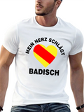 Mein Herz Schlägt Badisch Black T-Shirt