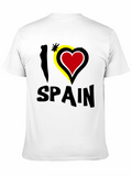 I Love Spain T-Shirt - Black Novelty Tee