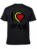 I Love Spain T-Shirt - Black Novelty Tee