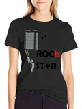 Rock Star Graphic Tee - Black