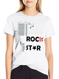 Rock Star Graphic Tee - Black
