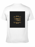 Richness Gold Print Black T-Shirt