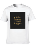 Richness Gold Print Black T-Shirt