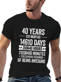 40 Years of Being Awesome T-Shirt