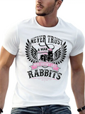 Rabbits - Never Trust Men Who Don't Like Rabbit Classic Cotton Tee – Unisex Comfort For Any Season
